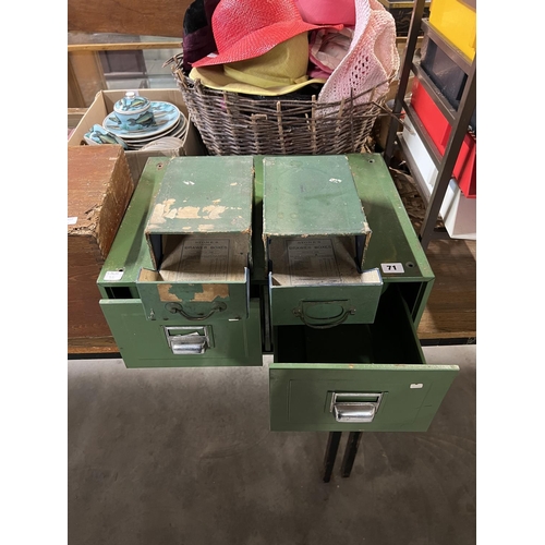 71 - METAL DESK DRAWERS