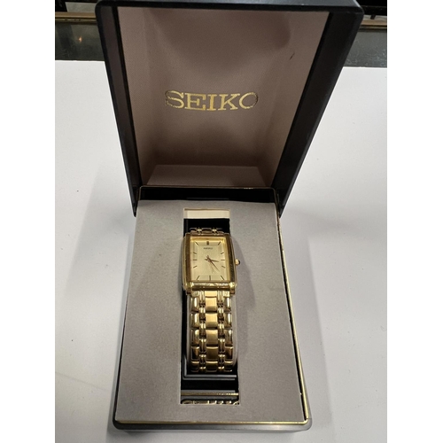 132 - BOXED SEIKO MENS PRESS WATCH