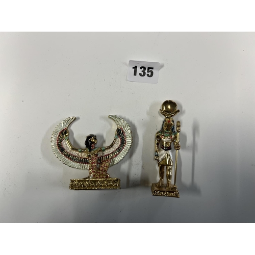 135 - EGYPTIAN GOD FIGURINES