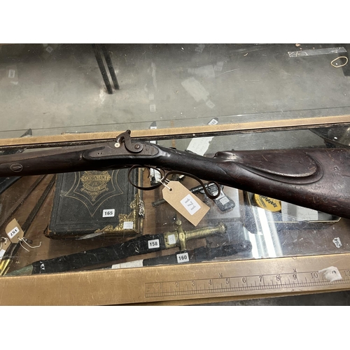 171 - 1870'S WALL PIECE MASCOT RIFLE