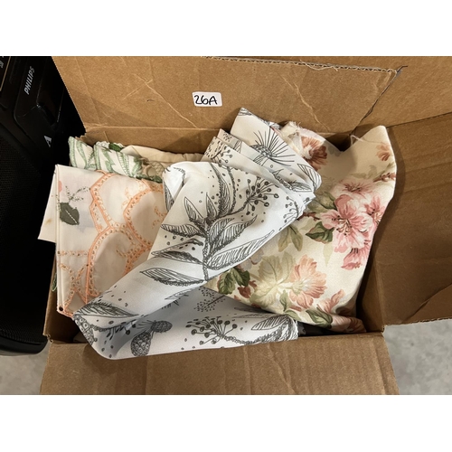 26A - BOX OF TABLE LINEN