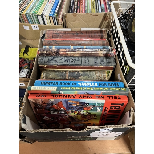 35 - BOX OF VINTAGE CHILDREN'S BOOKS