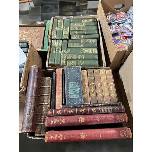 100 - x4 MIXED BOXES OF OLD BOOKS