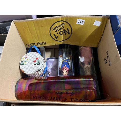 118 - BOX OF MISC ITEMS