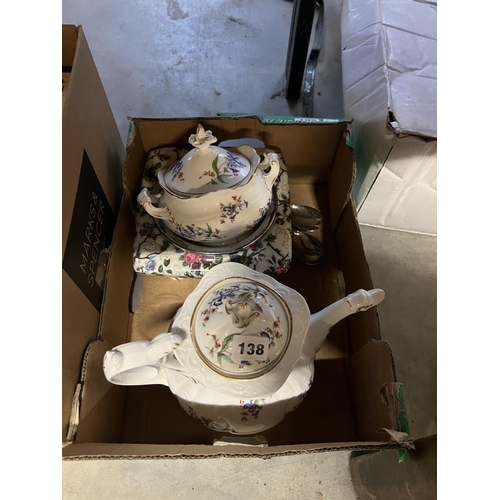 138 - FLORAL TEA SET