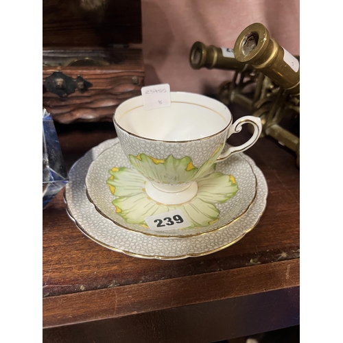 239 - ART DECO TRIO - CUP, SAUCER & SIDE PLATE