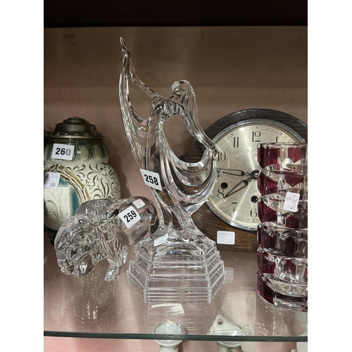 258 - PRESS GLASS ART DECO DANCER