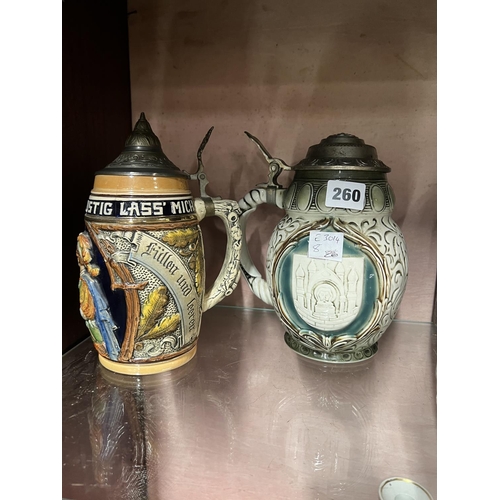 260 - x3 GERMAN STEINS