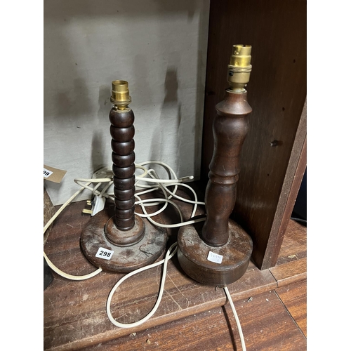 298 - PAIR OF LAMP STANDS