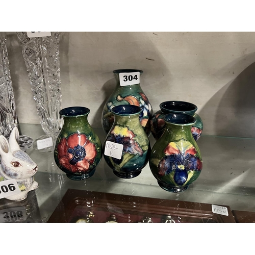 304 - MOORCROFT VASES