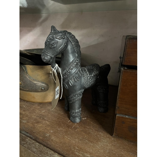 352 - OLD CHINESE FIGURE OF A HORSE