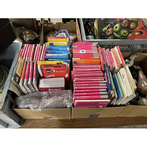 58 - x2 BOXES OF OLD MAPS