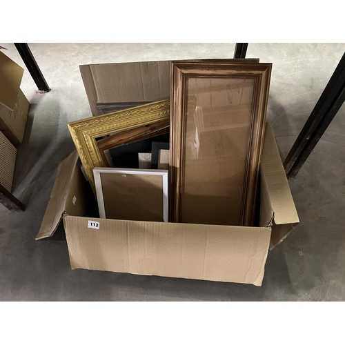 112 - BOX OF FRAMES