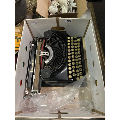 128 - ANTIQUE IMPERIAL TYPEWRITER