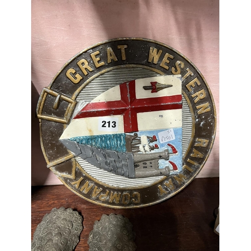 213 - GREAT WESTERN RAILWAY PLAQUE