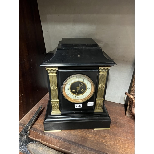 225 - LARGE MARBLE MANTLE CLOCK