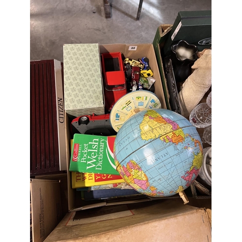 88 - BOX OF MIXED CHILDRENS TOYS & BOOKS