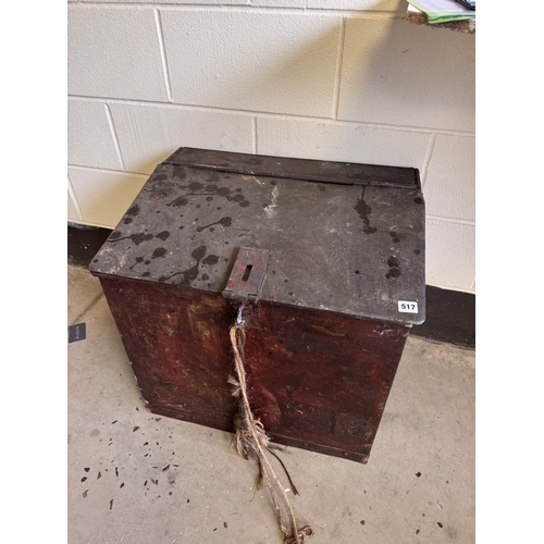 517 - Large metal storage box