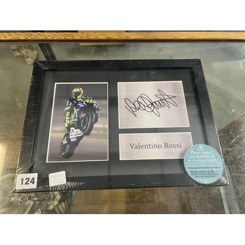 124 - SIGNED VALENTINO ROSSI PICTURE