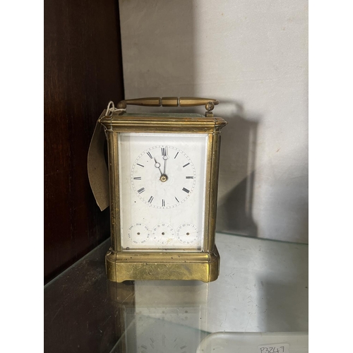 171 - UNUDUAL VICTORIAN CARRIAGE CLOCK (AS FOUND)