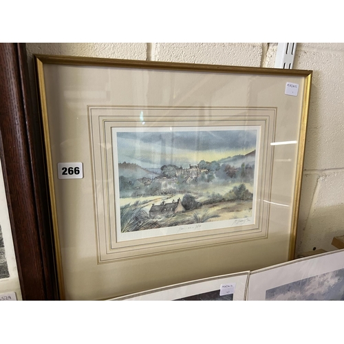 266 - HAY-ON-WYE LIMITED EDITION PRINT