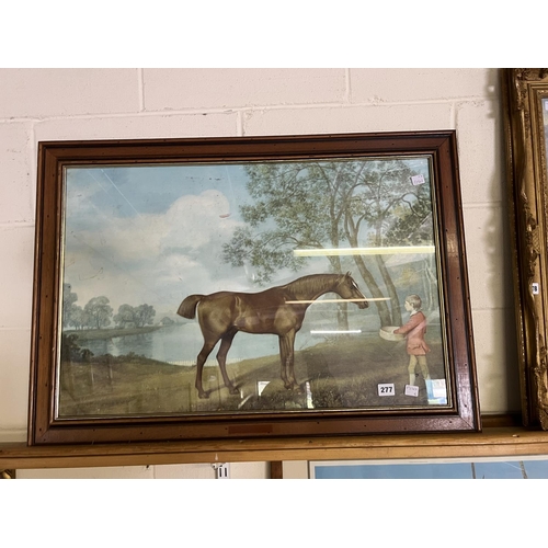 277 - LARGE HORSE & BOY PRINT