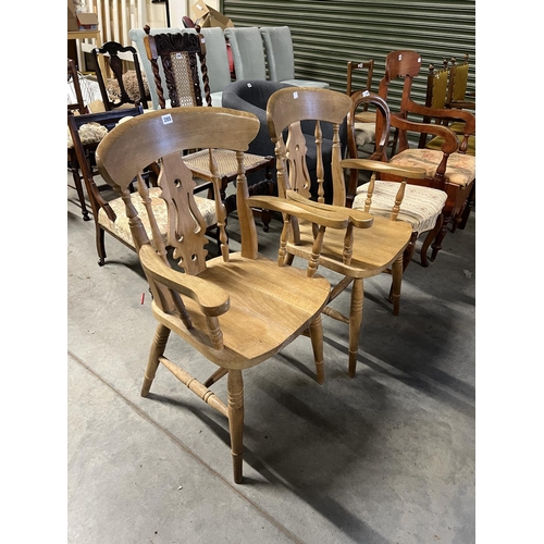 285 - PAIR OF CARVER CHAIRS