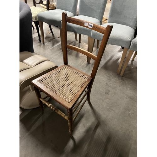 290 - SINGLE WICKER CHAIR