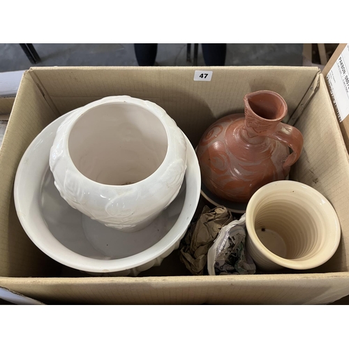 47 - MIXED CHINA POTS