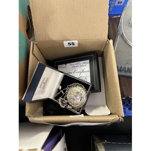 55 - BOX INCLUDING MISC WATCHES