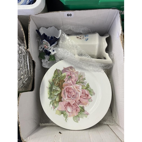 60 - x6 ALTWASSER PLATES & BOX OF BLUE CHINA