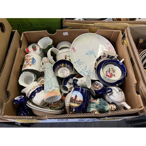 71 - X4 BOXES OF CHINA & ORNAMENTS