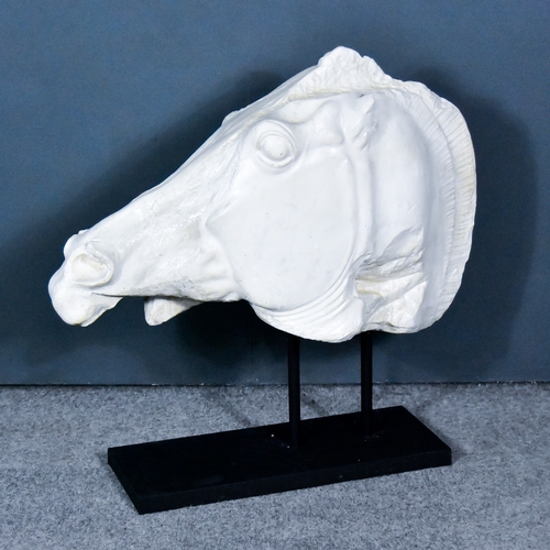 197 - Brian Taylor F.R.B.S F.S.P.S (1935-2013) - Plaster - Bust of the Horse of Selene, on contemporary st... 