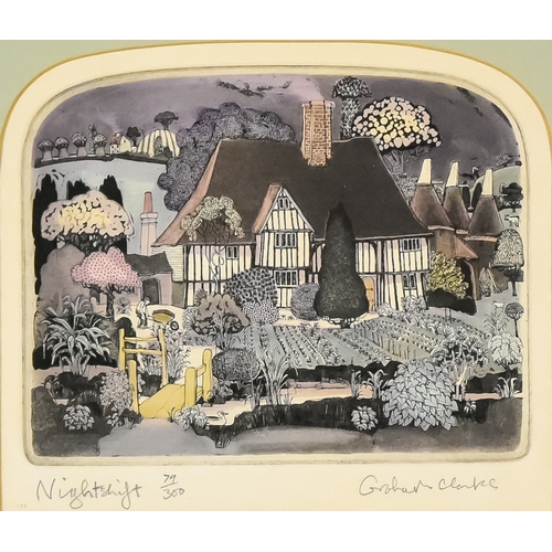 230 - ***Graham Clarke (born 1941) - Four limited edition etchings in colour, including - 