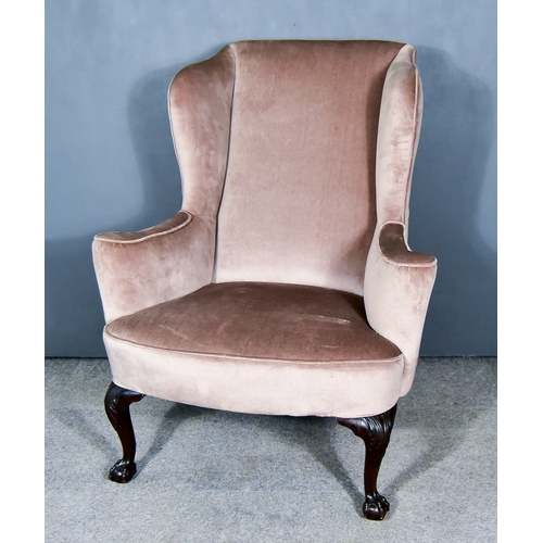 301 - A Victorian Wing Back Armchair of 