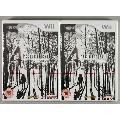 91 - Nintendo Wii – 2 x Resident Evil 4, both sealed with original cellophane and red Nintendo strip seal... 