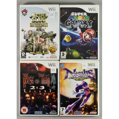 92 - Nintendo Wii Fourteen Games – “Super Mario Galaxy”, “Nights: Journey of Dreams”, “Metal Slug Antholo... 