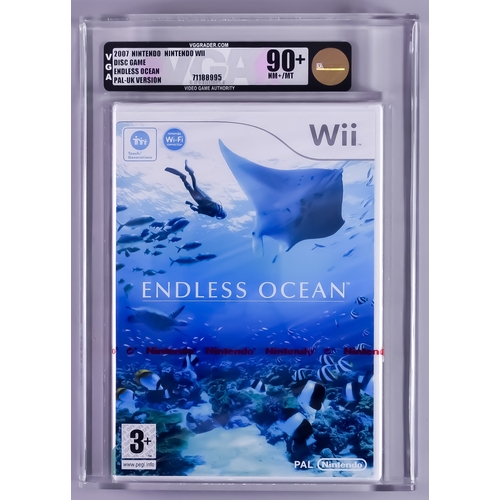 100 - 2007 Nintendo Wii – Endless Ocean – PAL/UK Version VGA 90+/NM+/Mint, with red Nintendo Strip seal, r... 