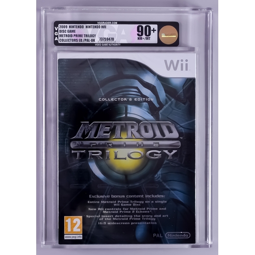 102 - 2009 Nintendo Wii – Metroid Prime Trilogy Collectors Edition – PAL/UK Version VGA 90+/NM+/Mint, with... 