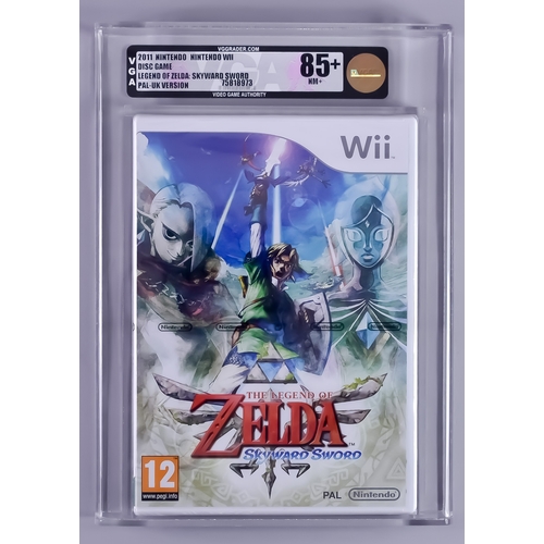 115 - 2011 Nintendo Wii – The Legend of Zelda: Skyward Sword – PAL/UK Version VGA 85+/NM+, with Nintendo s... 