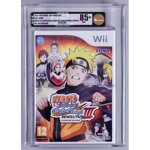 118 - 2010 Nintendo Wii – Naruto Shippuden Clash Of Ninja Revolution III – PAL/UK/European Version VGA 85+... 