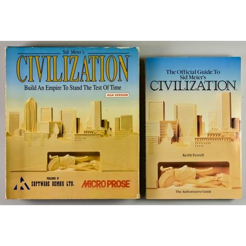 295 - 597. 1991 Commodore Amiga - Civilization - English big box, including four disks, technical suppleme... 