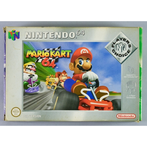 64 - Nintendo 64 - Mario Kart 64, PAL version, in original box with instruction manual