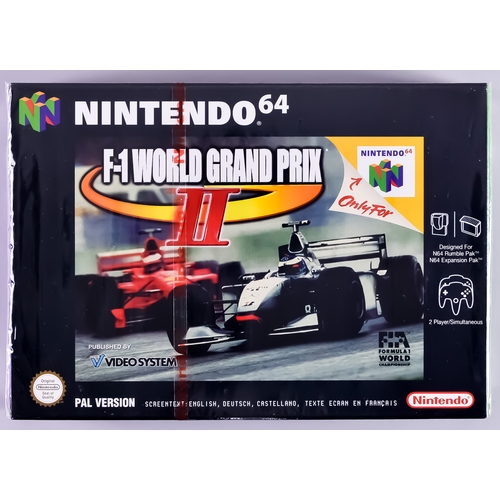 68 - 1999 Nintendo 64 – F-1 World Grand Prix II – PAL/UK/European Version, with original cellophane and r... 