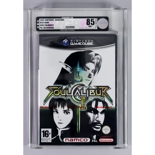 79 - 2003 Nintendo GameCube – Soul Calibur II – PAL/UK Version Red Label Game VGA 85/NM+, with iconic Nin... 