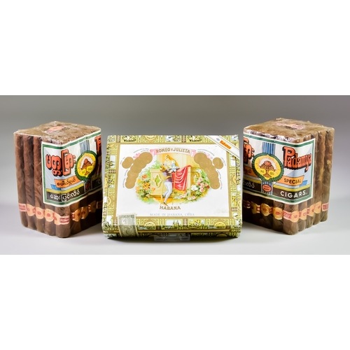 338 - A Box of Twenty-five Romeo y Julieta Petit Cigars, made in Habana, Cuba, sealed, and two other seale... 