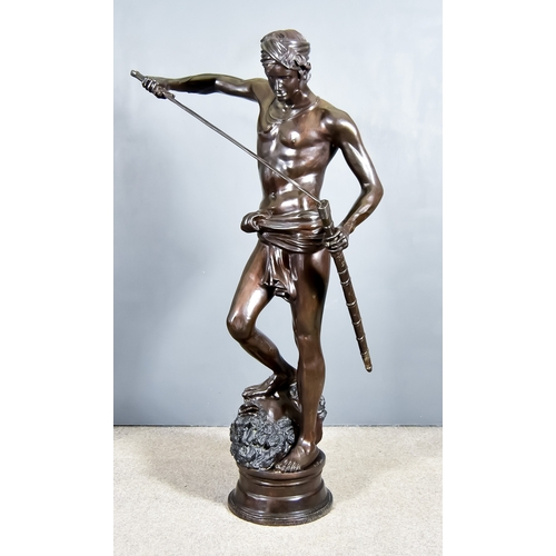 306 - After Antonin Mercie (1845-1916) - Brown Patinated Bronze - 