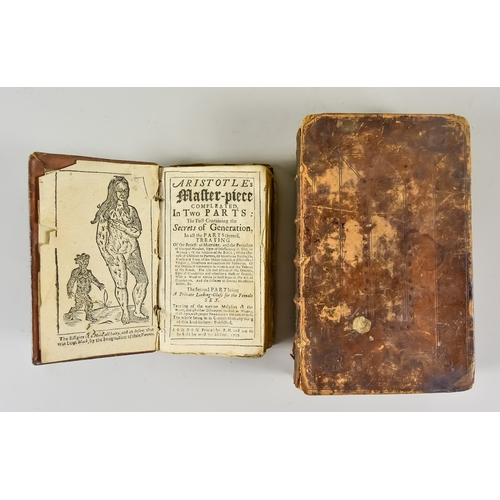 290 - 'Aristotle's Masterpiece Completed in Two Parts' 1708, one small leather-bound volume, published in ... 