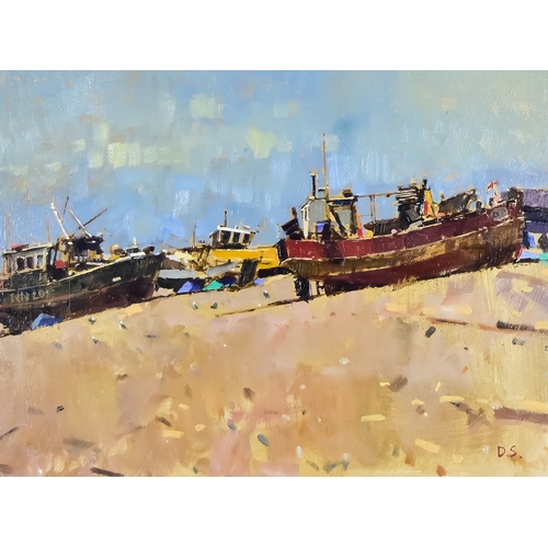 345 - ***David Sawyer (born 1961) - Oil painting - 