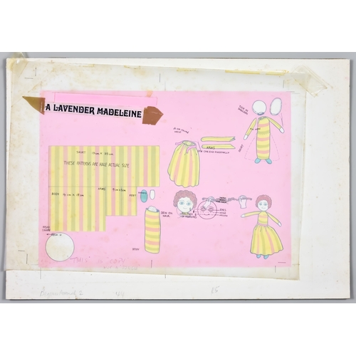35 - Peter Firmin (1928-2018) - Mixed media - Bagpuss Annual/activity page- 'A Lavender Madeleine', drawn... 